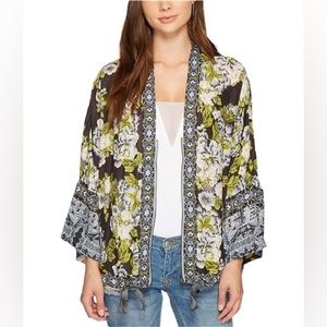 Free People Wildflower Printed Kimono
